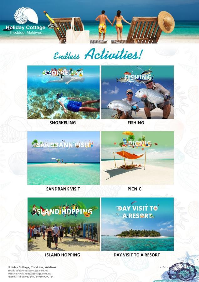 Holiday Cottage Thoddoo, Maldives Exteriör bild